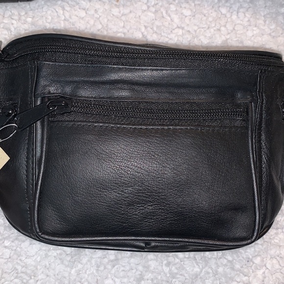 Black Genuine Leather Belt Bag / Fanny Pack - Picture 6 of 16
